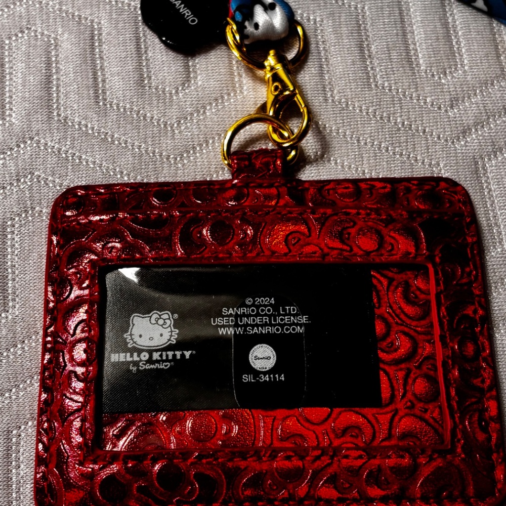 HELLO KITTY SANRIO 50th Anniversary ID Badge Holder New - Picture 4 of 4